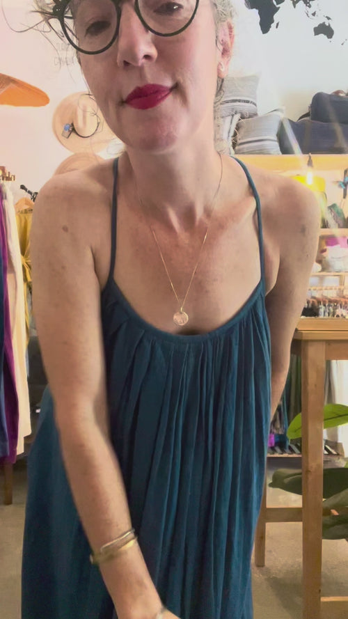 Anu Maxi Dress, indigo *botanical dye