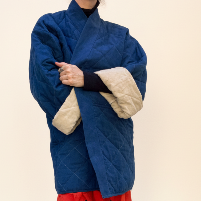 Nabina Quilted Jacket, indigo *botanical dye*