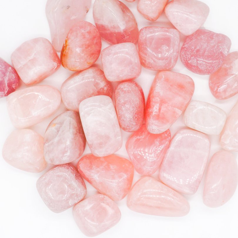 Rose Quartz Stones, Tumbled