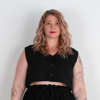 Aarti Reversible Top/Vest, Black