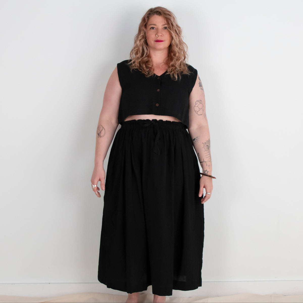 Padmasana Skirt/Dress, rust *botanical dye