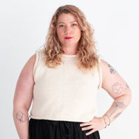 Bidya Sleeveless Sweater, natural cream