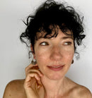 Silver Disk Hill Tribe Earrings - Small World Goods