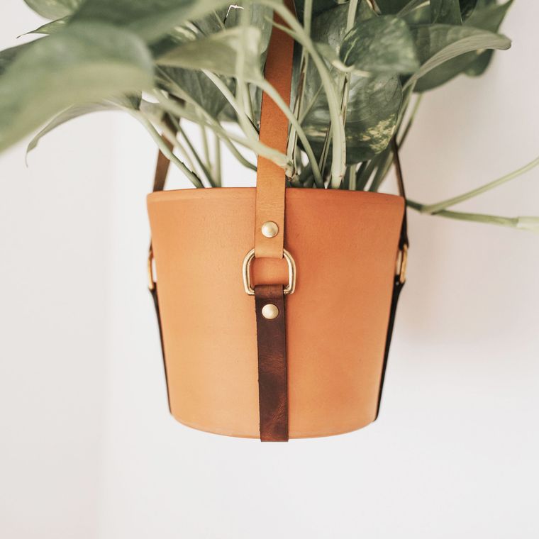 Simple Leather Plant Sling
