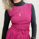 Simran Reversible Wrap Top, plum double dye