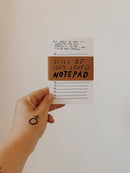 "Still Be Loved" List Notepad - Small World Goods