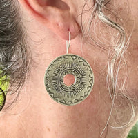 Sun Disk Earrings