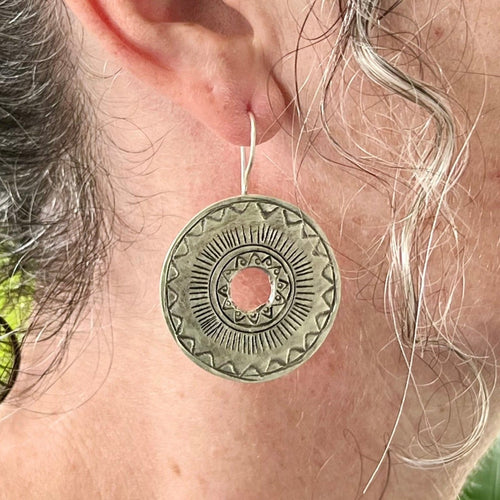 Sun Disk Earrings - Small World Goods