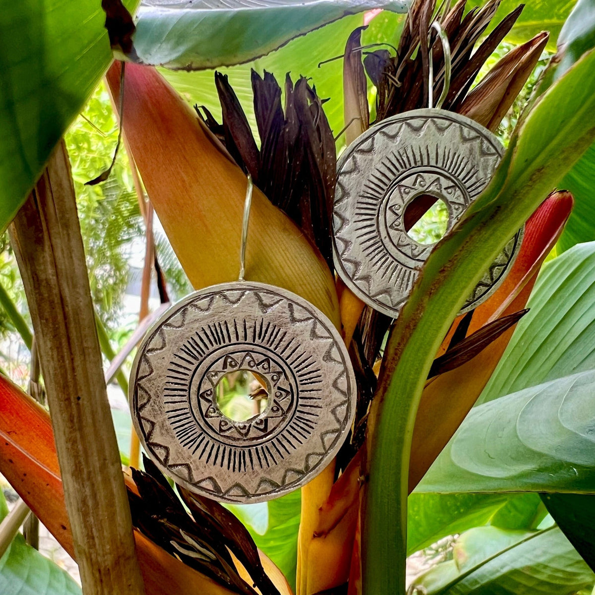 Sun Disk Earrings