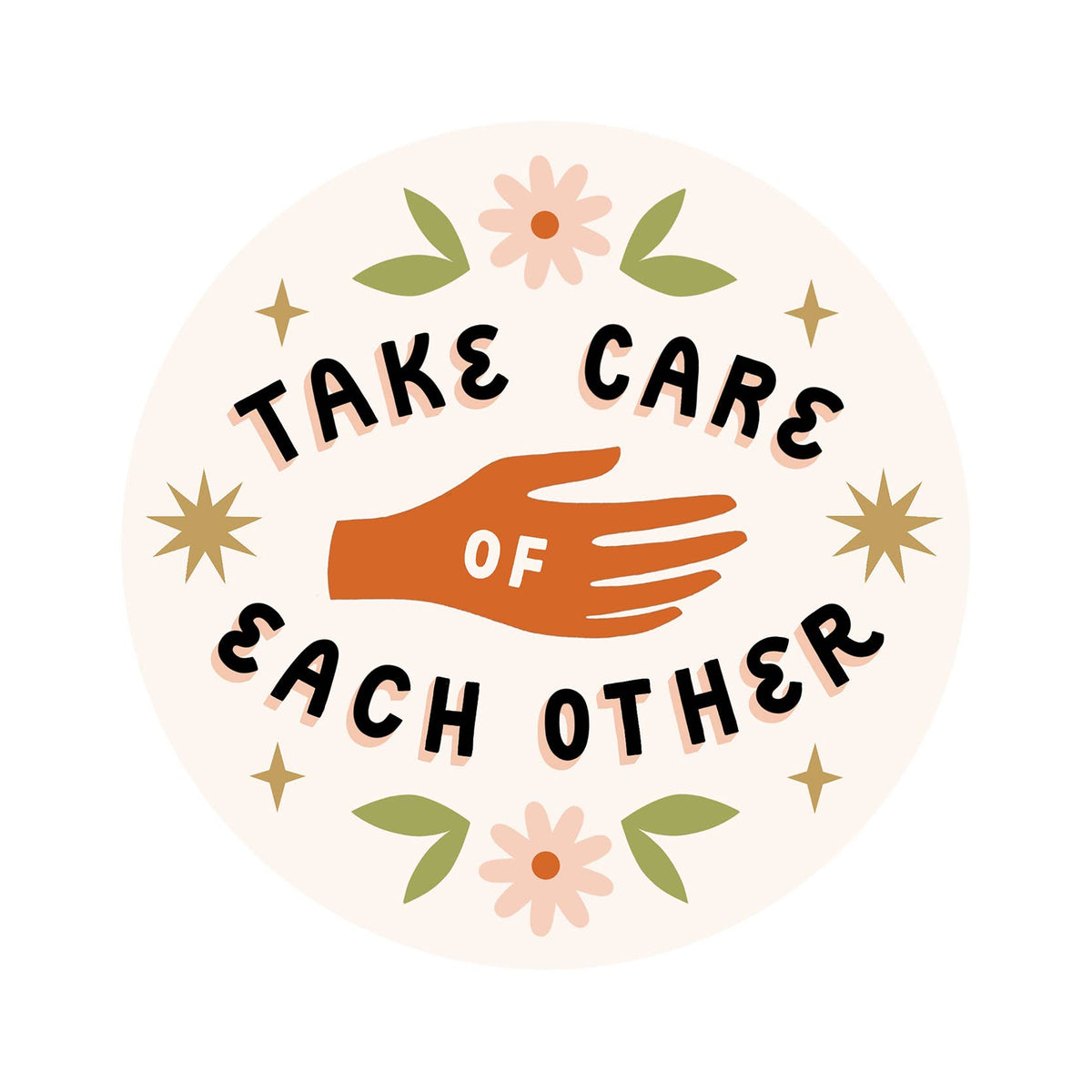 Take Care Die Cut Sticker