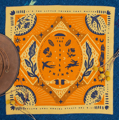 "The Little Things" Bandana, 2 sizes - Small World Goods