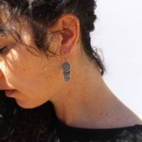 Triple Disk Hill Tribe Earrings