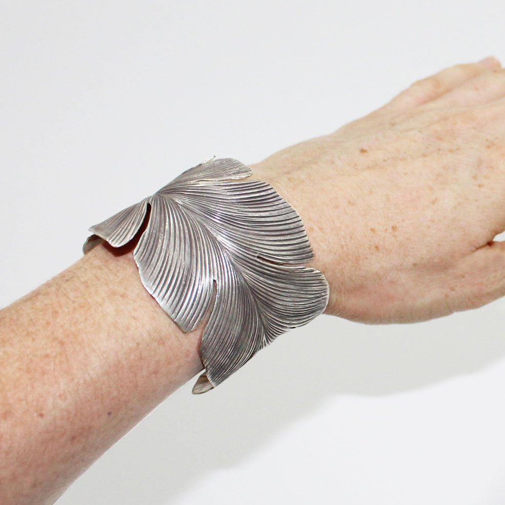 Wide Feather Bracelet