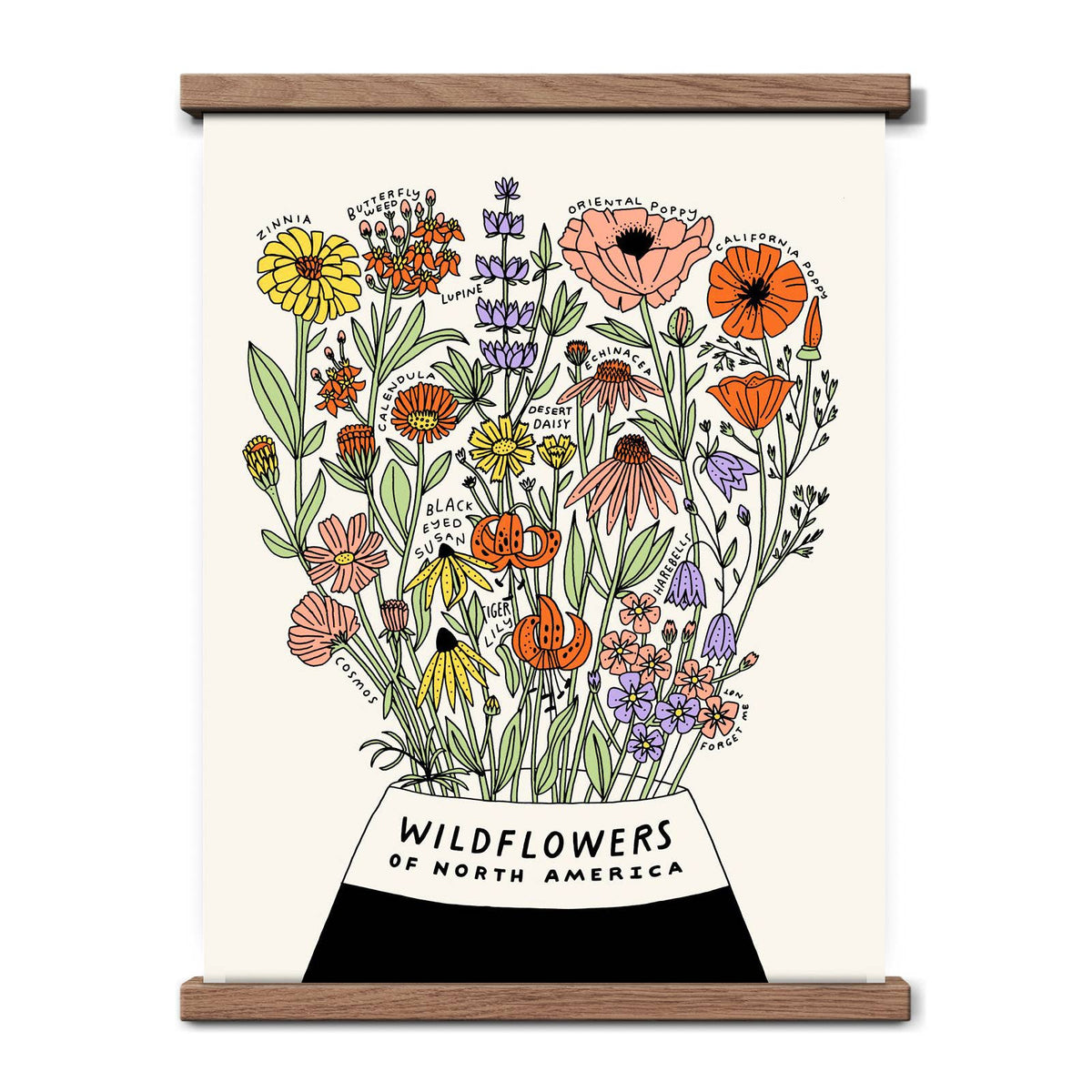 Wildflowers of North America Print