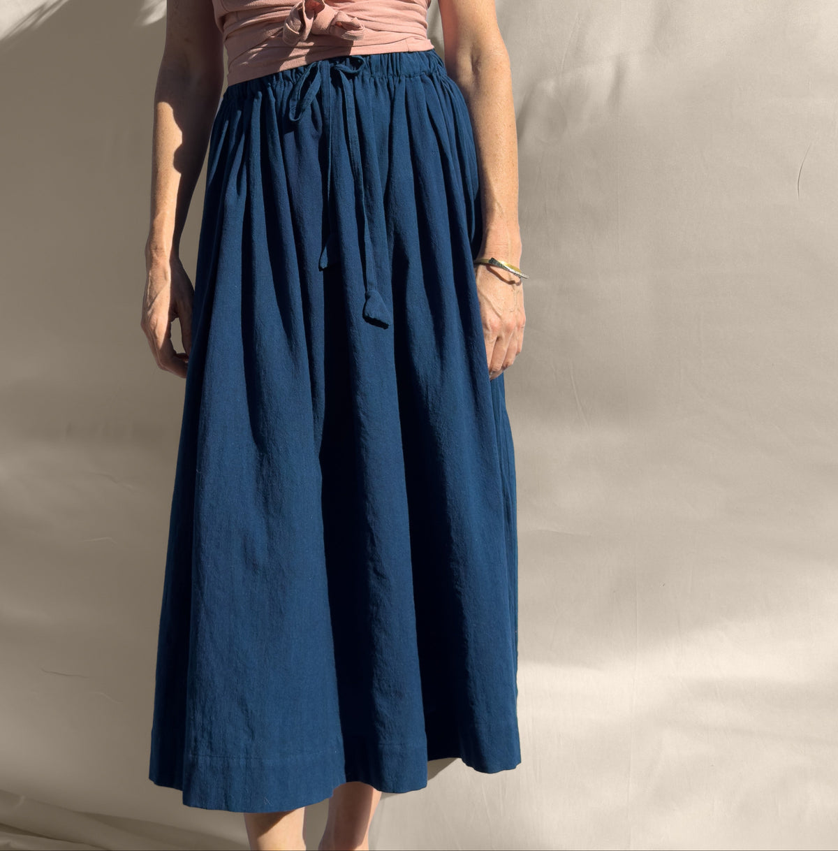 Padmasana Skirt/Dress, indigo *botanical dye
